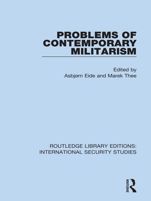 cover image of Problems of Contemporary Militarism